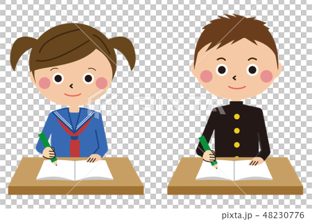 流行風格學生服裝男女上半身 48230776