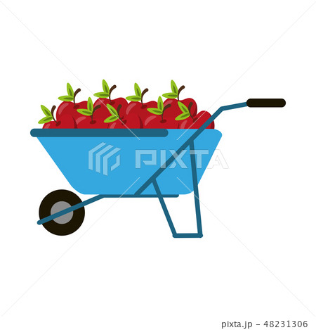wheelbarrow with tomatoes symbol 48231306