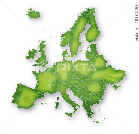 ヨーロッパ 地図 フレーム アイコンのイラスト素材