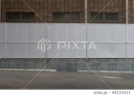 Empty interior for design, white concrete wall  48233015