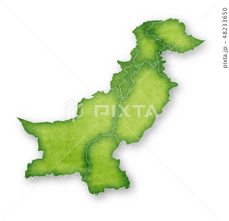パキスタン 地図 フレーム アイコン のイラスト素材