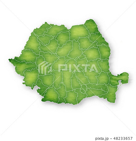 ルーマニア　地図　フレーム　アイコン  48233657