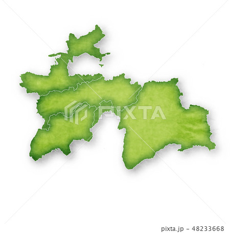 タジキスタン　地図　フレーム　アイコン  48233668