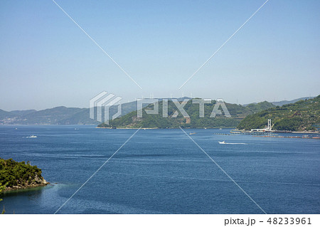 愛媛県八幡浜市　宇和海の風景 48233961