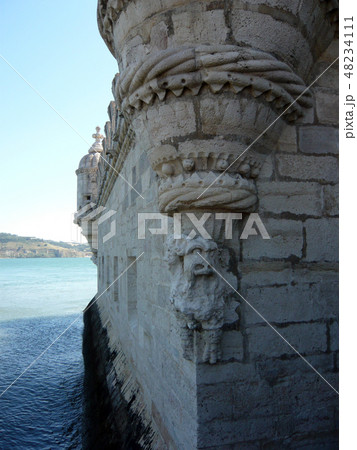ベレンの塔 ジェロニモス修道院 ヴァスコ・ダ・ガマ リスボン ベレンの塔 ジェロニモス修道院 ヴァスコ・ダ・ガマ リスボン 48234111