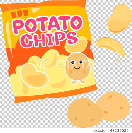 Potato Chips And Potatoes Stock Illustration