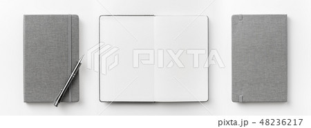 Top view of fabric notebook for mockup Top view of fabric notebook for mockup 48236217