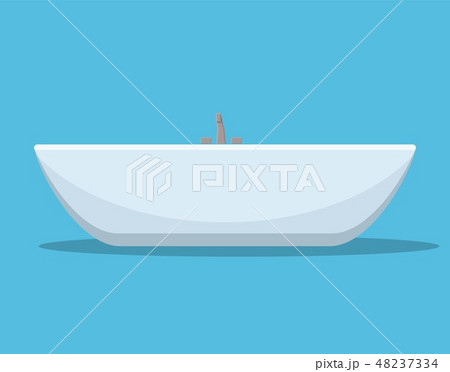 Modern bath isolated on background. 48237334
