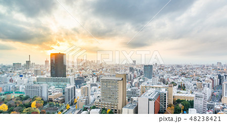 panoramic city skyline night view in Tokyo, Japan panoramic city skyline night view in Tokyo, Japan 48238421