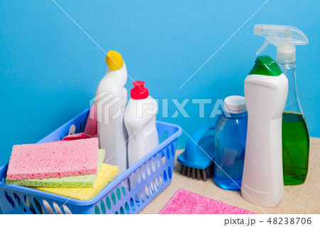 home cleaning background must have supplies 48238706