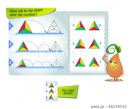 shape after the rotation triangle 48239532