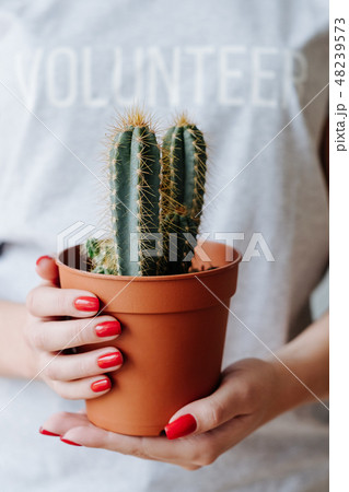 eco friendly volunteer woman nature protection eco friendly volunteer woman nature protection 48239573