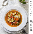 Chicken and vegetables stew Chicken and vegetables stew 48240873