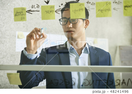 Business executive planning work Business executive planning work 48241496