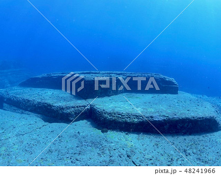 与那国島 海底遺跡の写真素材