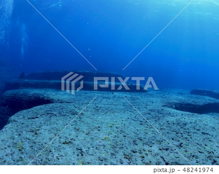 与那国島 海底遺跡の写真素材