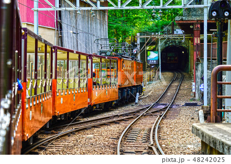 鐘釣駅を発車するトロッコ電車 鐘釣駅を発車するトロッコ電車 48242025