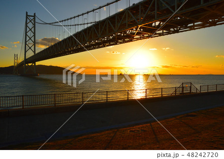 夕景 明石海峡 夕景 明石海峡 48242720