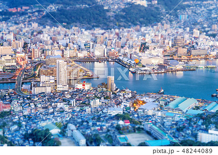 空撮 鳥瞰図 都市風景 48244089