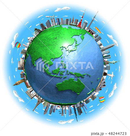 地球ランドマークアジア青空2 地球ランドマークアジア青空2 48244723