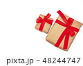 objects  Brown and white Gift box bow  48244747