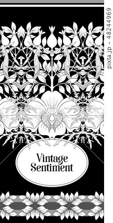 Floral pattern, background Floral pattern, background 48244969