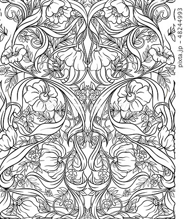 Seamless pattern, background with Floral pattern 48244993