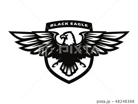 Black Eagle Logo Symbol Emblem のイラスト素材