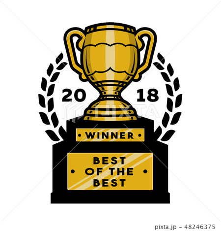 Gold Cup trophy. Emblem, logo. Gold Cup trophy. Emblem, logo. 48246375