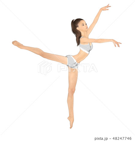 ダンスする女性 Perming2dcg イラスト素材のイラスト素材