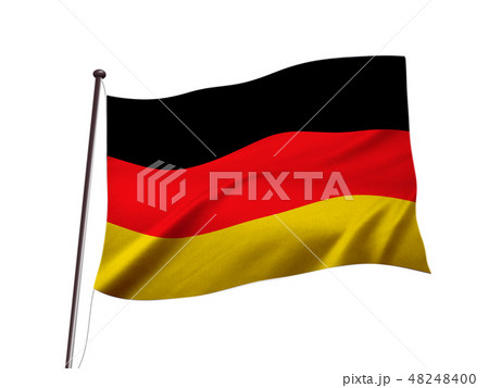 ドイツの国旗イメージのイラスト素材