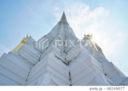 タイ王国アユタヤの観光地「ワット・プーカオ・トーン(Chedi Phukhao Thong)」 タイ王国アユタヤの観光地「ワット・プーカオ・トーン(Chedi Phukhao Thong)」 48249077