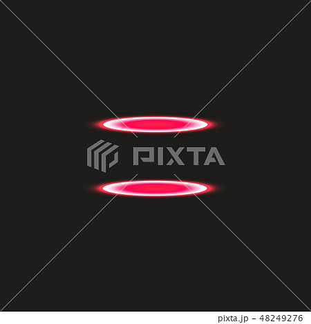 Magic fantasy portal. Futuristic teleport. Light effect. Red candles rays of a night scene with Magic fantasy portal. Futuristic teleport. Light effect. Red candles rays of a night scene with 48249276