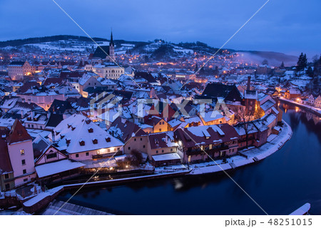 チェコ チェスキー・クルムロフ 冬 チェコ チェスキー・クルムロフ 冬 48251015