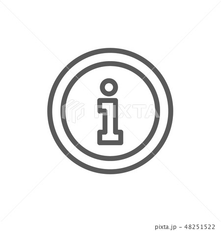 Information service, help sign line icon. Isolated on white background 48251522