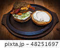 Isolated meat hamburger 48251697