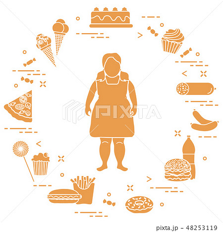 Harmful eating habits and fat girl Harmful eating habits and fat girl 48253119