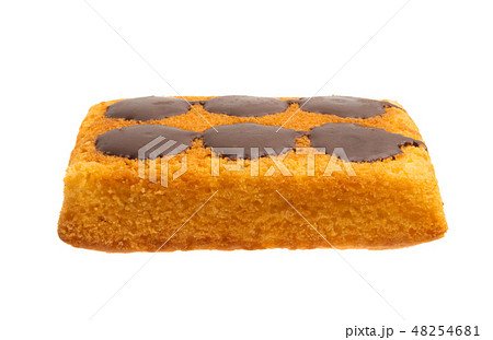 chocolate sponge cake isolated chocolate sponge cake isolated 48254681