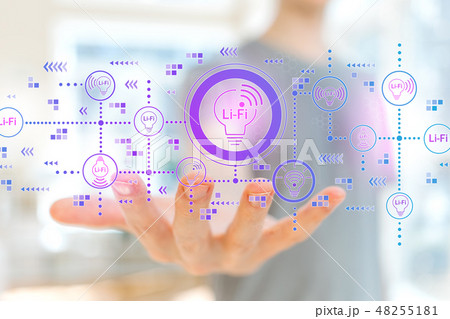 LiFi theme with young man  48255181