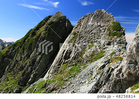 剣岳 山頂への道 平蔵の頭の岩壁 剣岳 山頂への道 平蔵の頭の岩壁 48256814