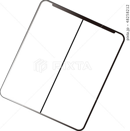 2つ折り＿スマホ＿イラスト 48258212