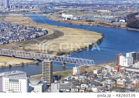 【河川】 江戸川と街並み 【河川】 江戸川と街並み 48260536