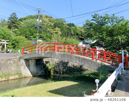 玉造温泉の玉湯川の宮橋(恋叶い橋) 玉造温泉の玉湯川の宮橋(恋叶い橋) 48261108