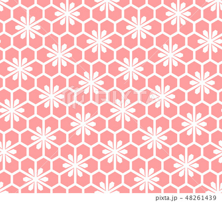 Flower geometric pattern. Seamless background. 48261439