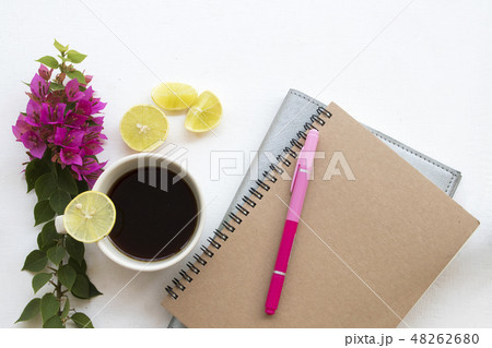 notebook planner  for business work and coffee 48262680