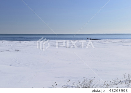 【北海道　別海町】冬の海岸 48263998