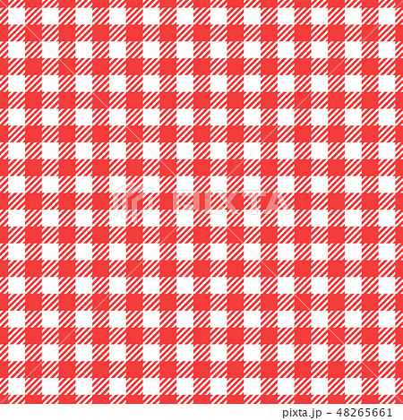 Seamless pattern Cell red color checkered backdrop 48265661