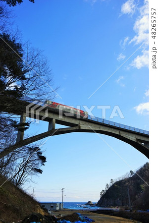 三鉄北リアス線の観光名所橋梁 48265757