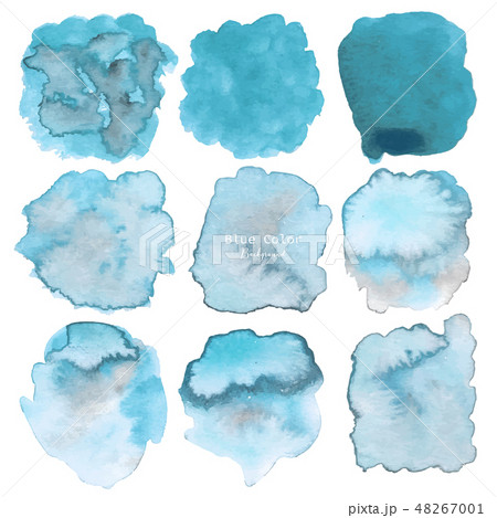 Blue abstract watercolor background. Blue abstract watercolor background. 48267001