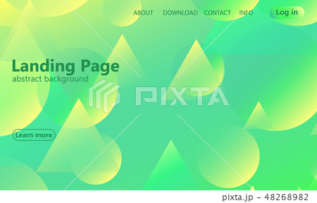 Website landing page. Geometric background. 48268982